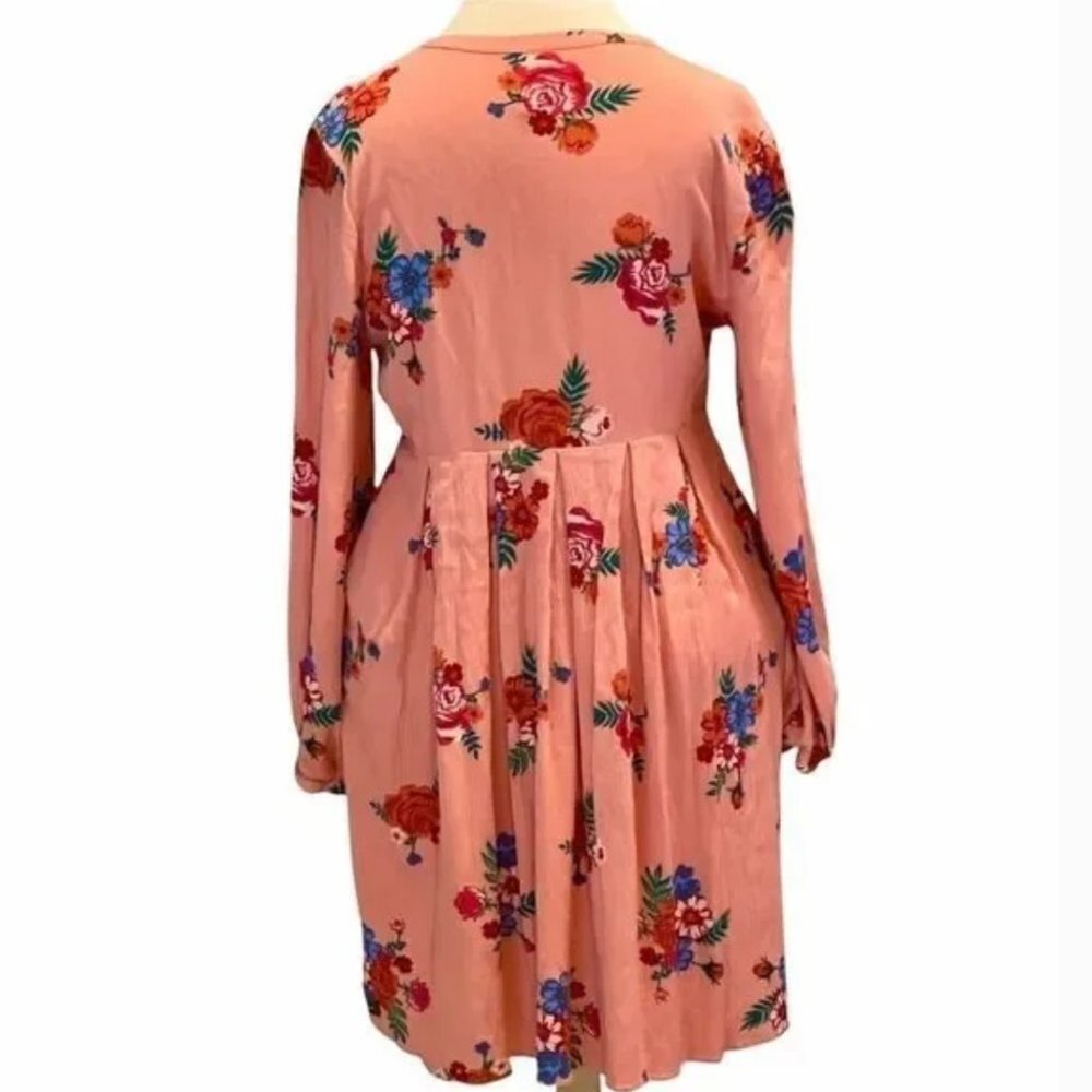 Matilda Jane Let's Go Out Dress - Peach Floral Boho Dress - M - Picture 4 of 14